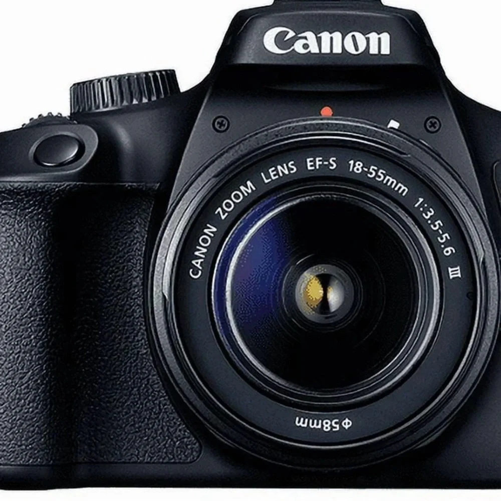 Canon Black DSLR Camera Body with Black Zoom Lens Kit